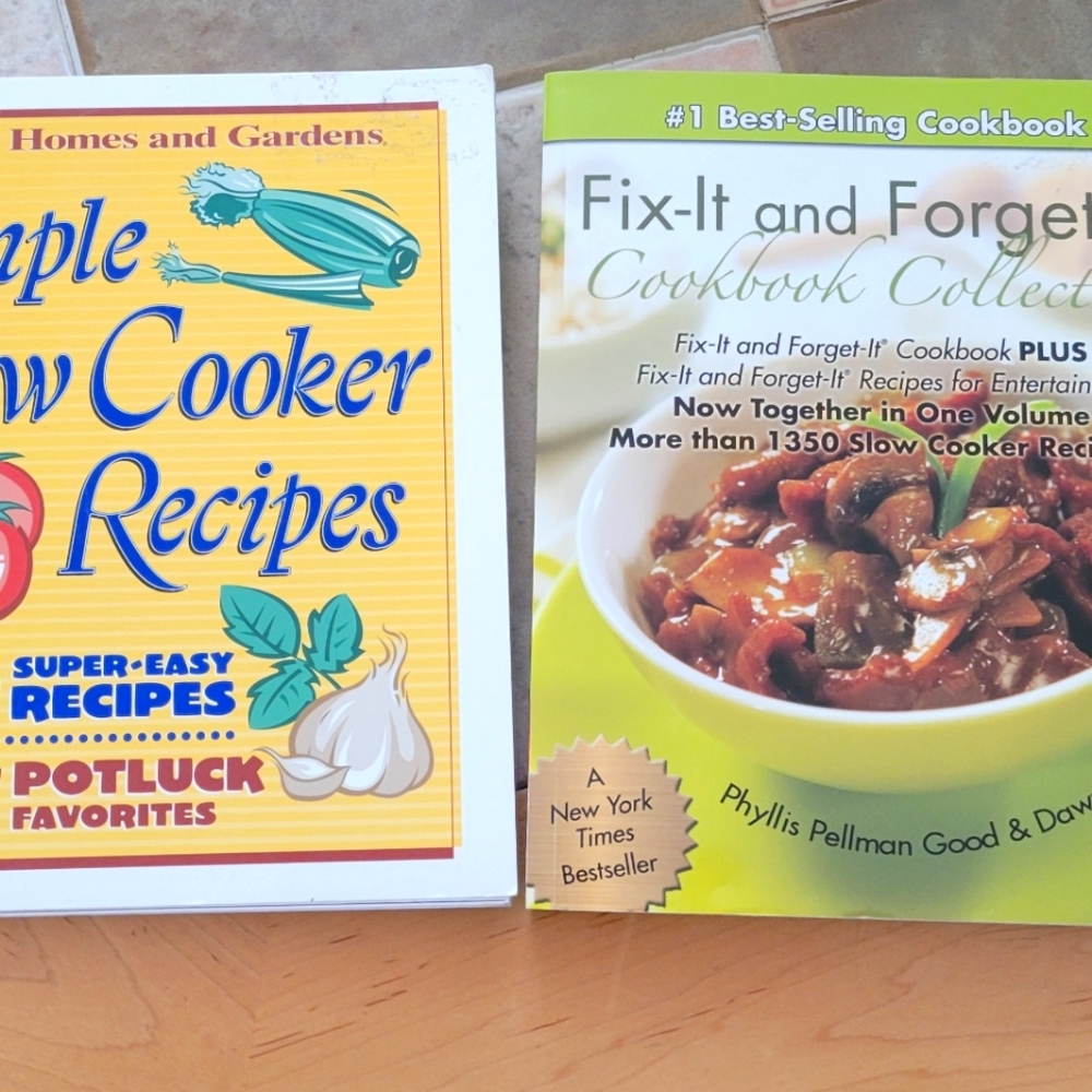 Slow cooker cookbook duo